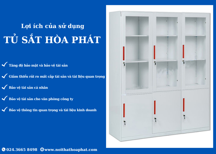Lợi ích của việc sử dụng tủ sắt Hòa Phát