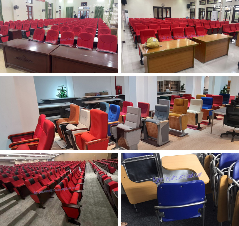 Top mẫu ghế hội trường có bàn viết bán chạy hiện nay