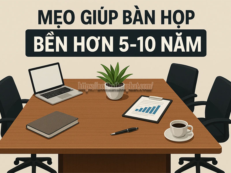 Bảo quản bàn họp đúng cách