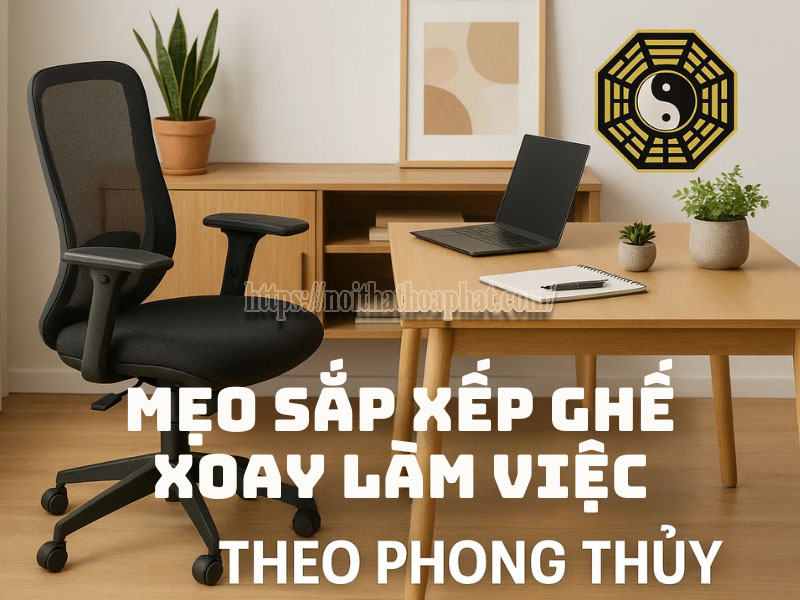 mẹo sắp xếp ghế xoay làm việc theo phong thủy cơ bản