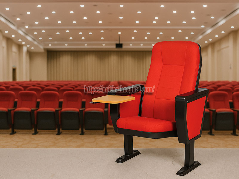 Tìm mua ghế hội trường có bàn viết tiện lợi: Lựa chọn tối ưu từ Nội thất Hòa Phát
