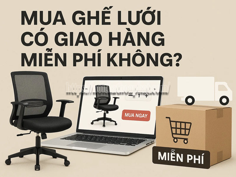 mua ghế lưới có giao hàng miễn phí không