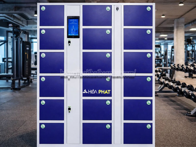 tủ locker điện tử Hòa Phát