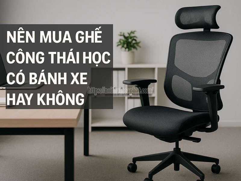 Nên Mua Ghế Công Thái Học Có Bánh Xe Hay Không