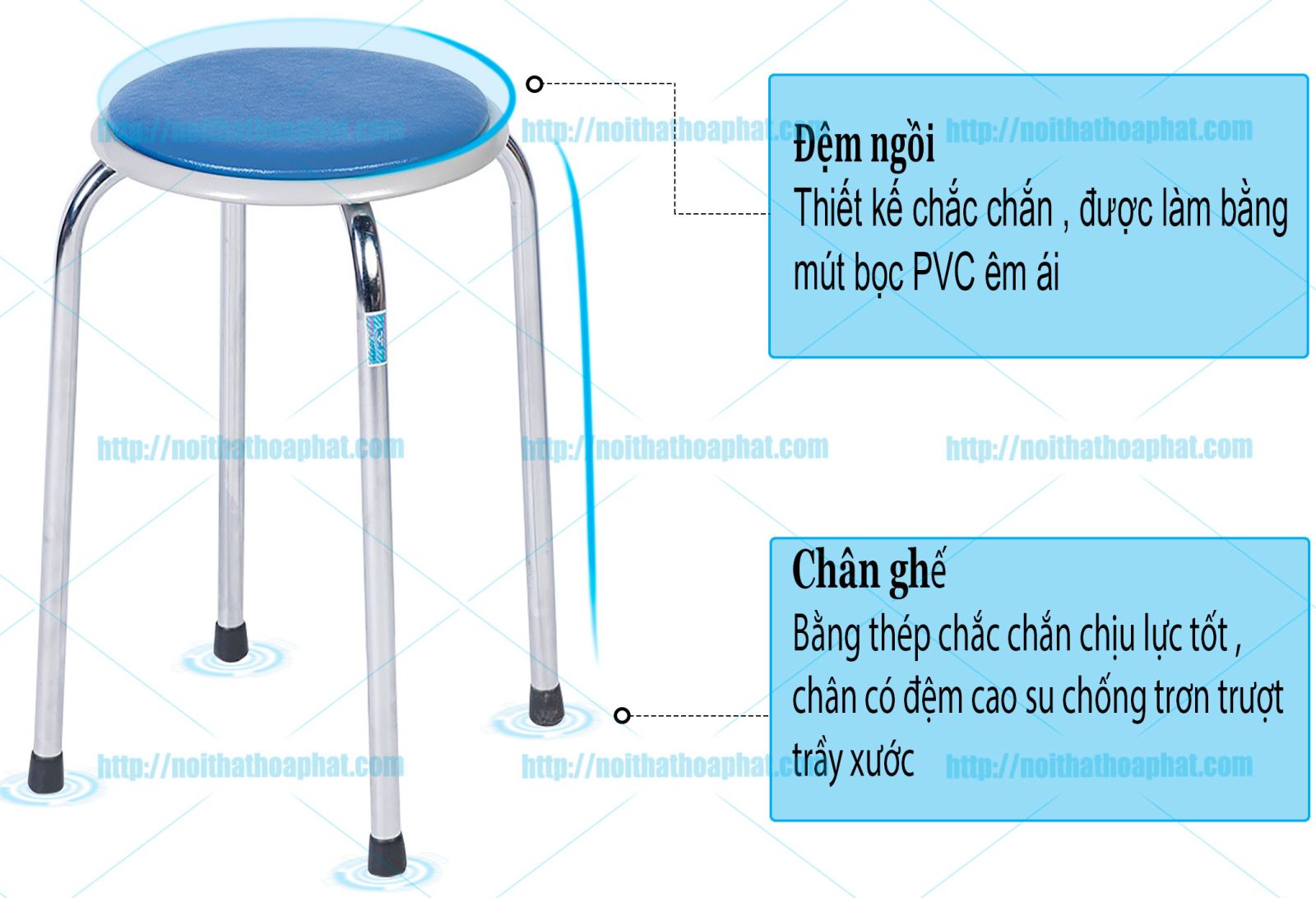 Ghế đôn Hòa Phát GD04