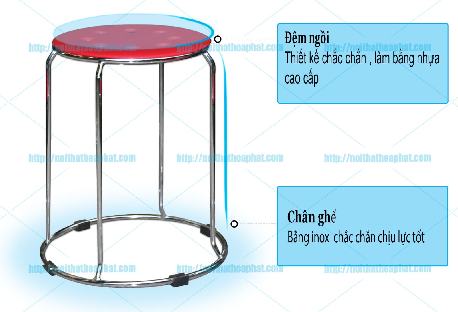 Ghế đôn Hòa Phát GD05B