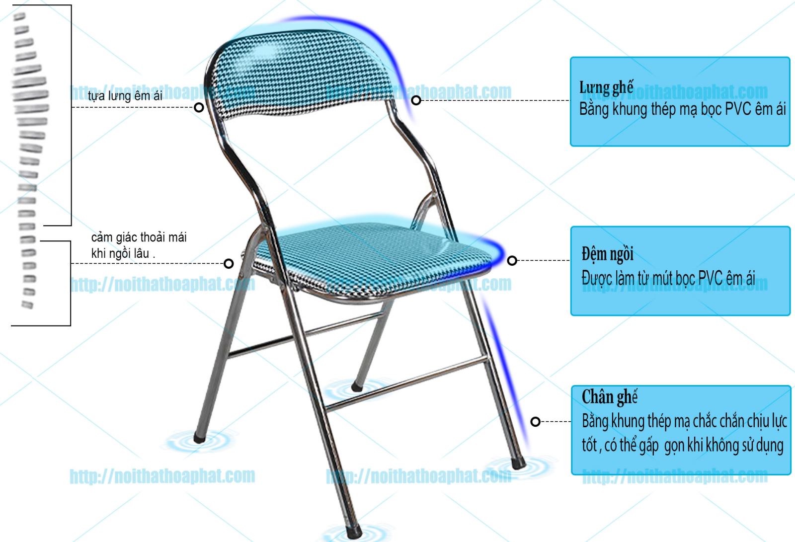Ghế gấp Hòa Phát G01