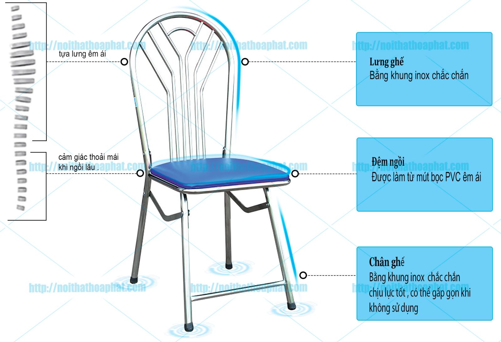 Ghế gấp Hòa Phát G01