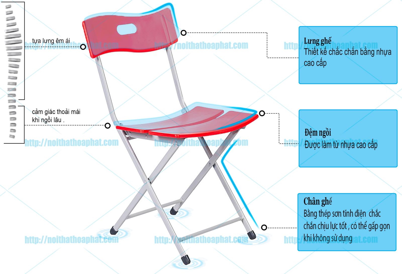 Ghế gấp Hòa Phát G30