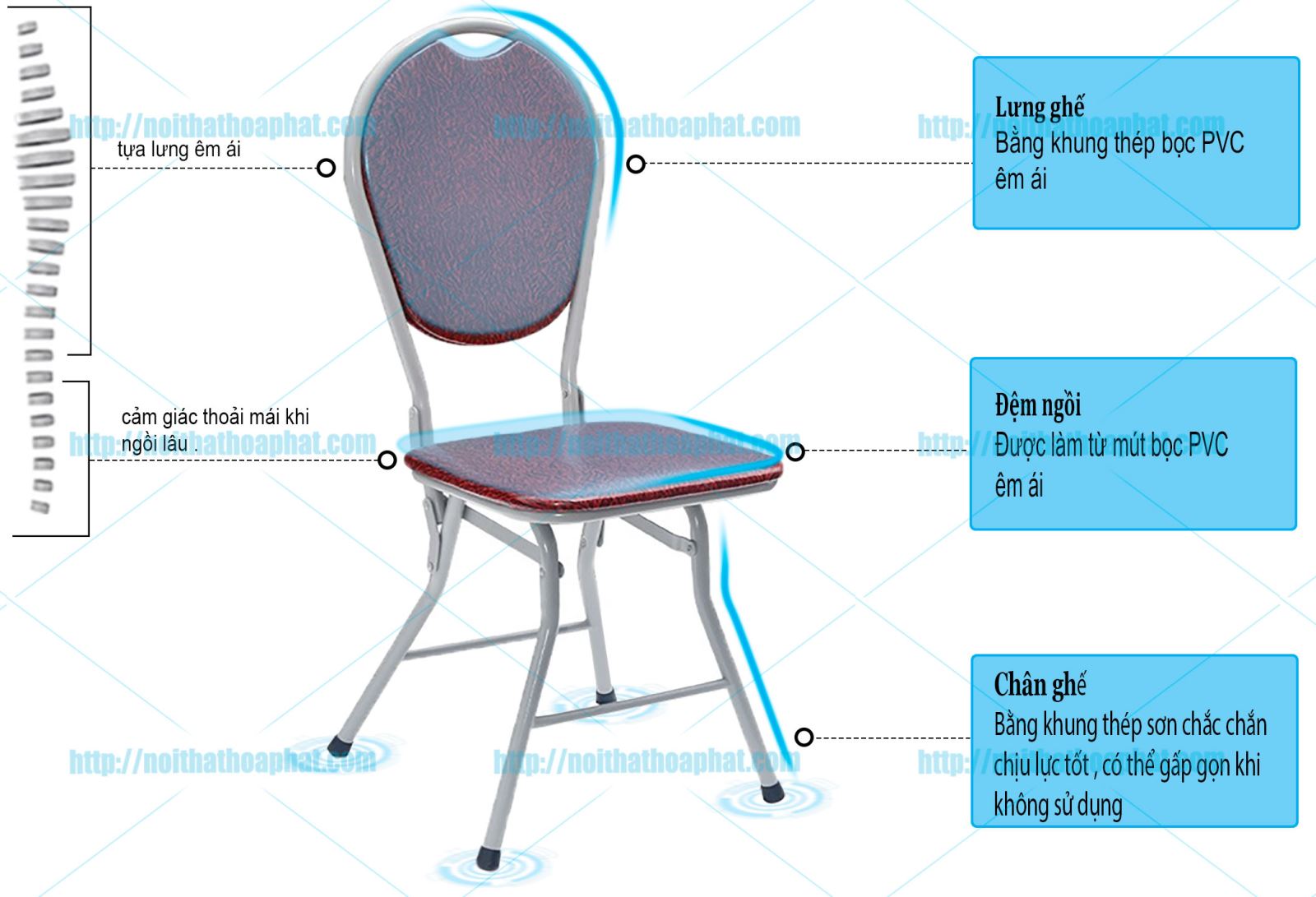 Ghế gấp Hòa Phát G09