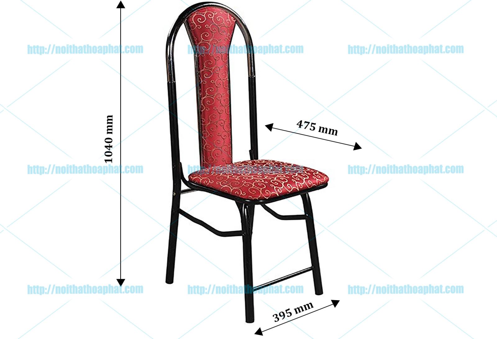 Kích thước ghế gấp Hòa Phát G0398