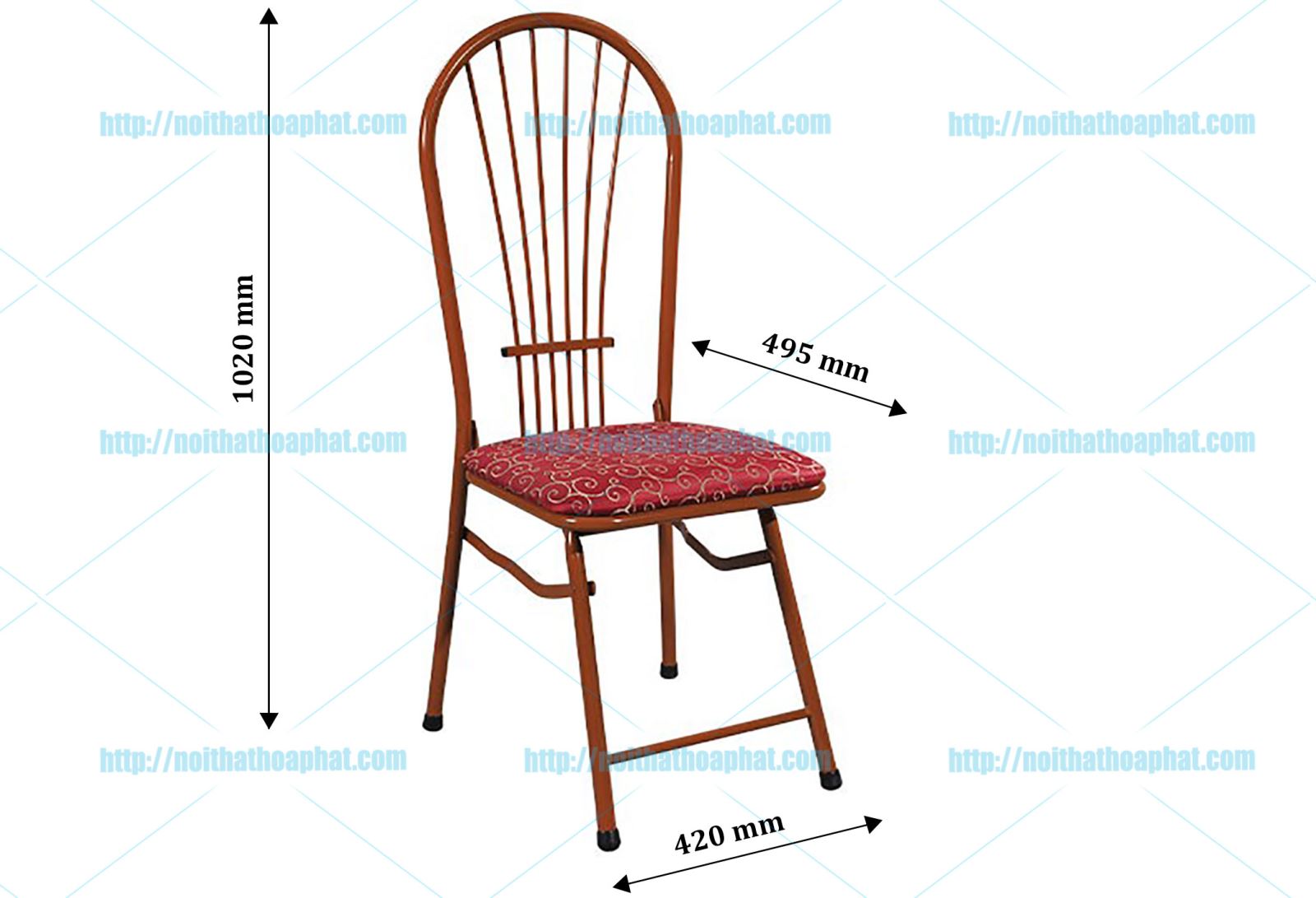 Kích thước Ghế gấp Hòa Phát G1699