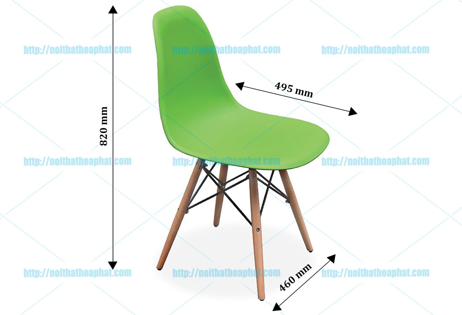 Kích thước ghế tựa Hòa Phát G44
