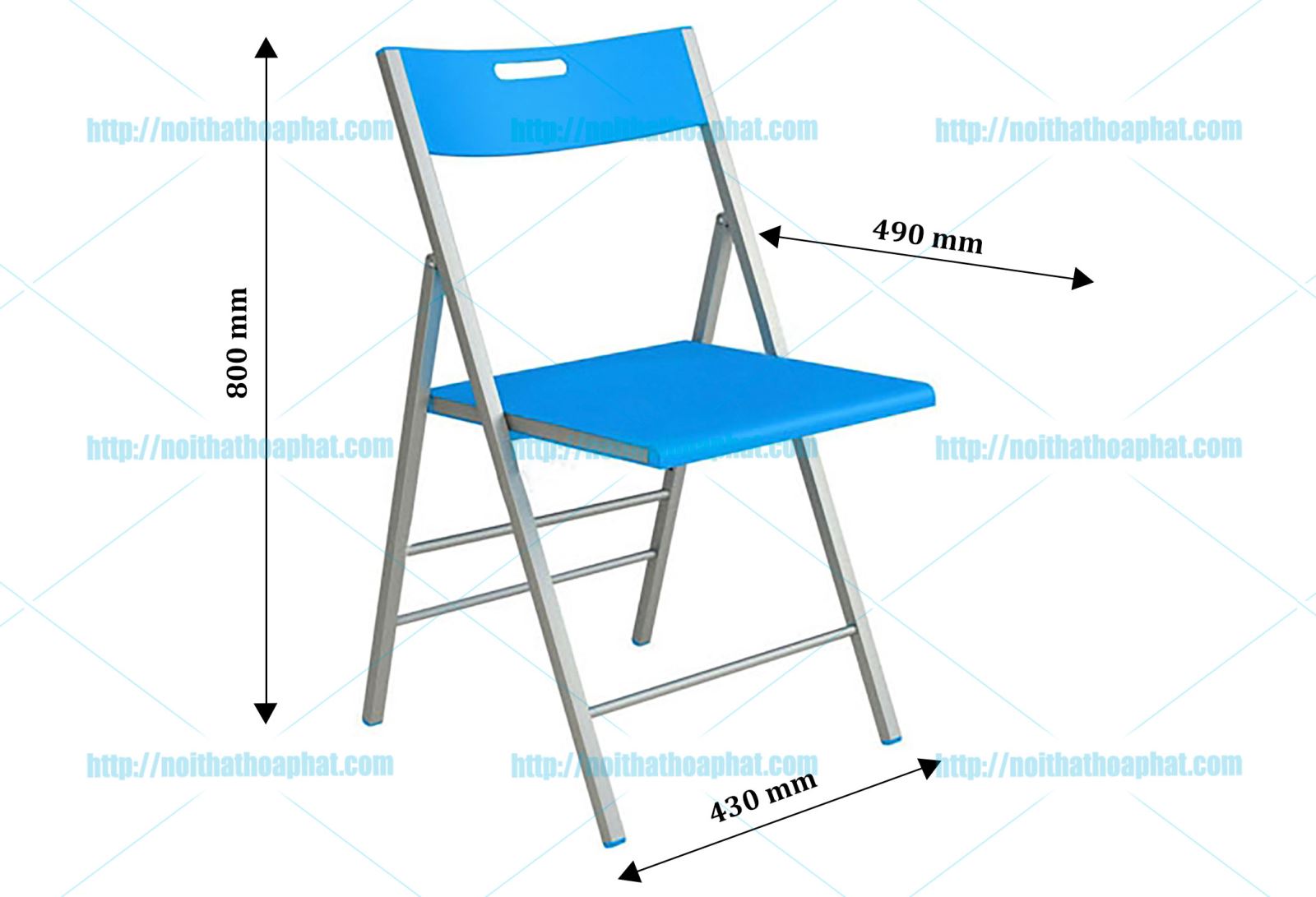 Kích thước ghế gấp Hòa Phát G10
