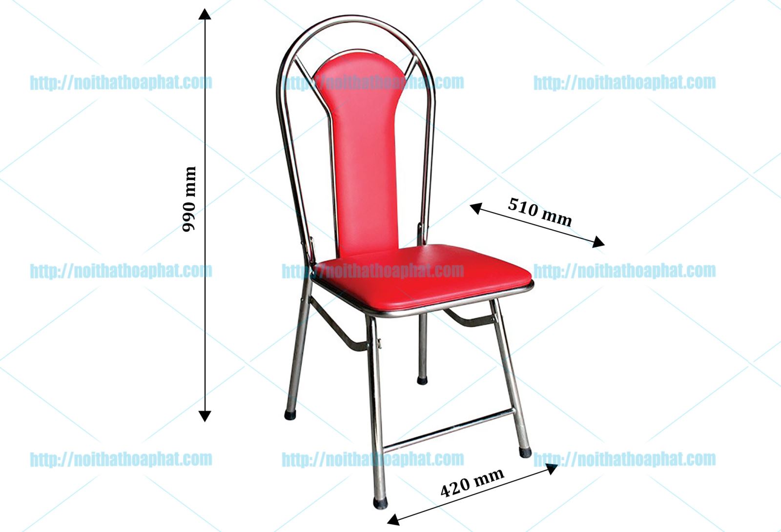 Kích thước ghế gấp Hòa Phát G05