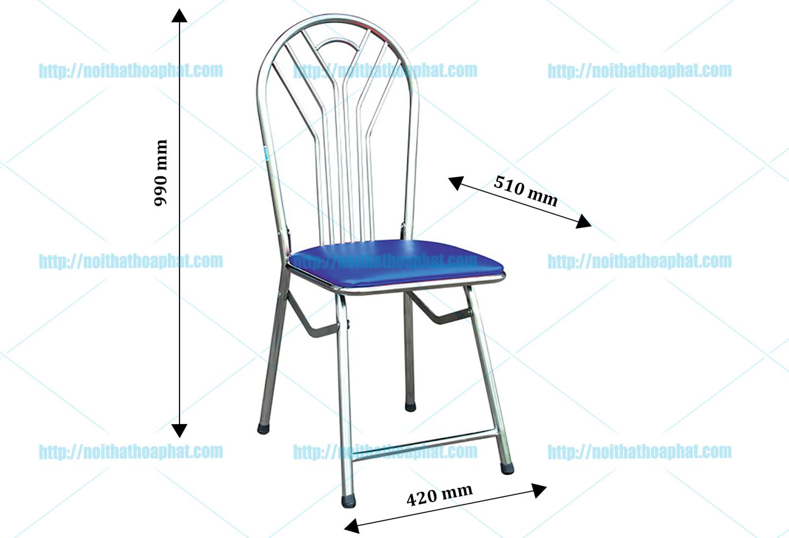 Kích thước ghế gấp Hòa Phát G06