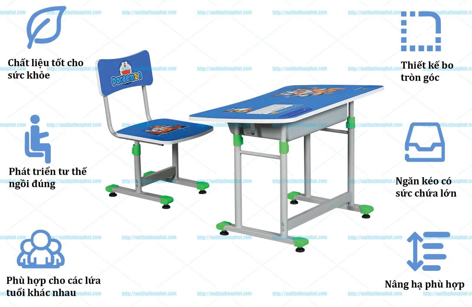 bàn ghế học sinh cấp 1 BHS28B-3