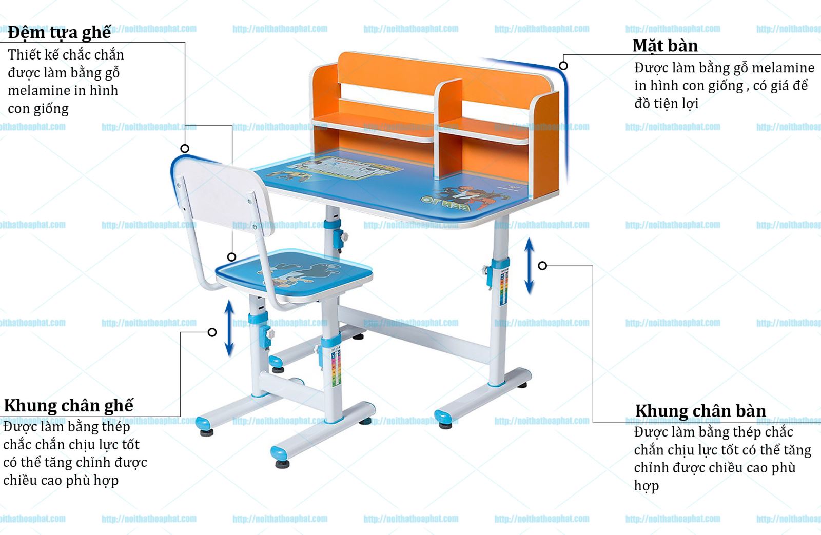 bàn ghế học sinh hòa phát BHS29C