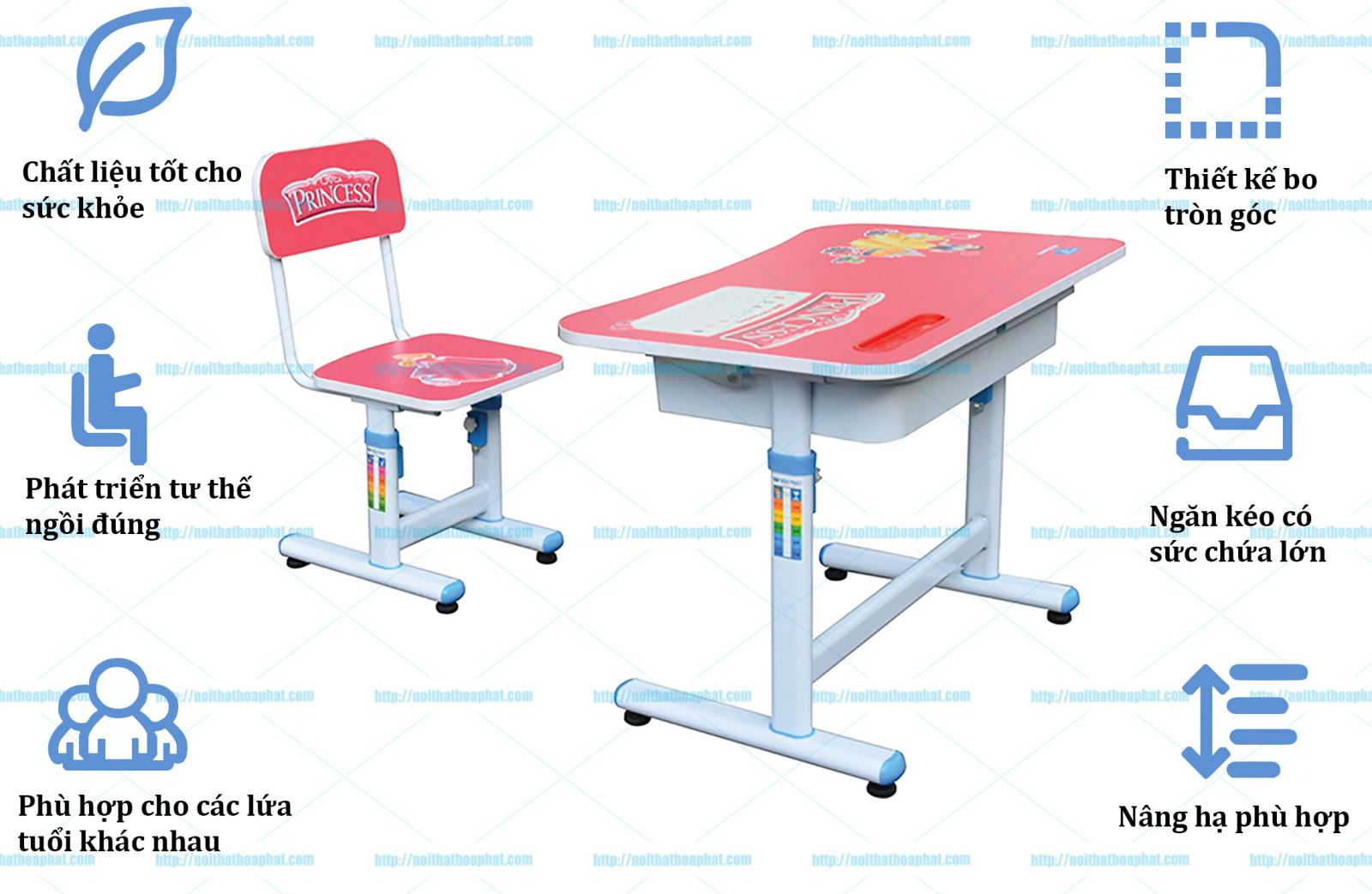 Bàn ghế học sinh hòa phát BHS29B-1