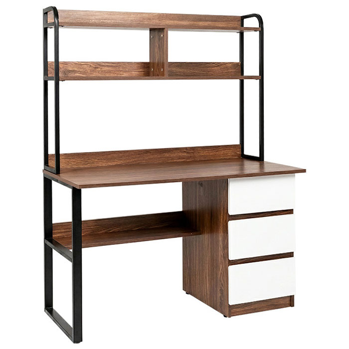 Bàn học gia đình chân sắt BHS408