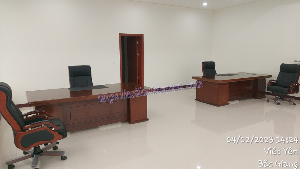 Thi công nội thất phòng giám đốc tại Công ty TNHH Cheng Loong Bắc Giang