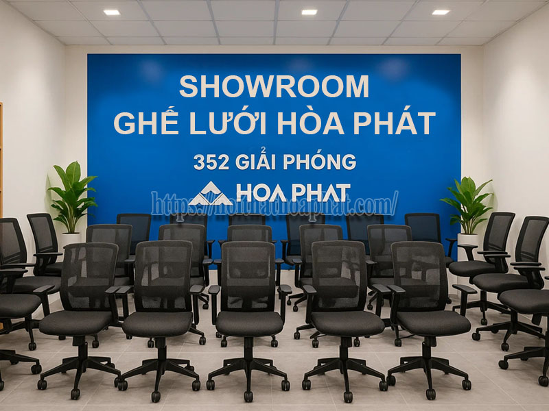 Showroom Ghế Lưới Hòa Phát 352 Giả Phóng