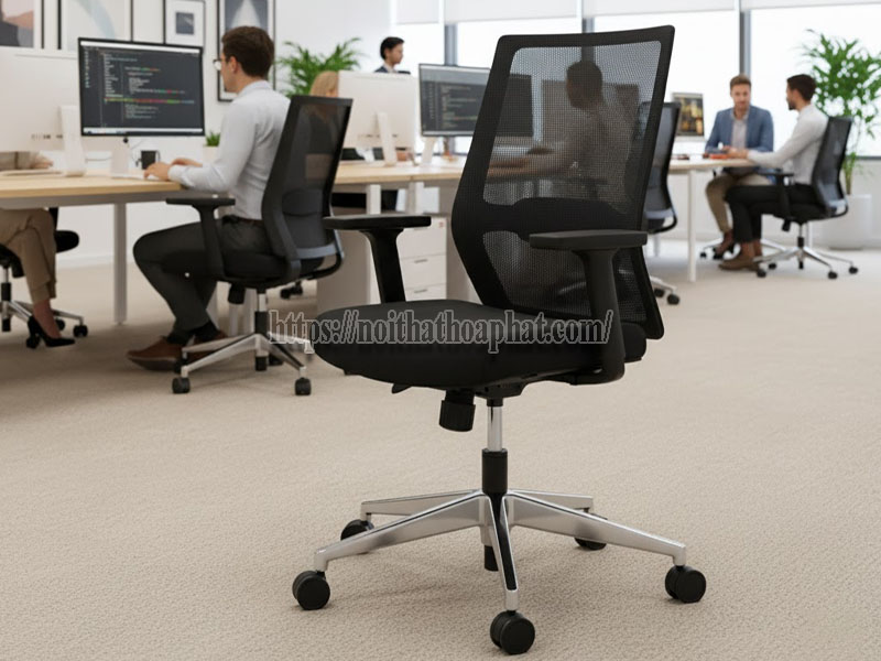 ghế xoay lưới hay ghế xoay da tốt hơn