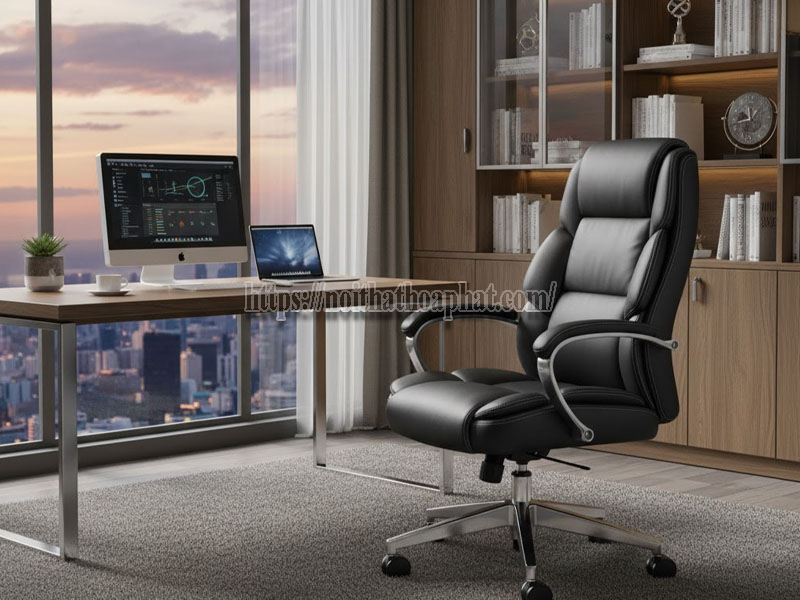 nên mua ghế xoay lưới hay ghế xoay da