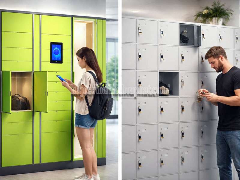 sự khác biệt giữa tủ thông minh và tủ truyền thống