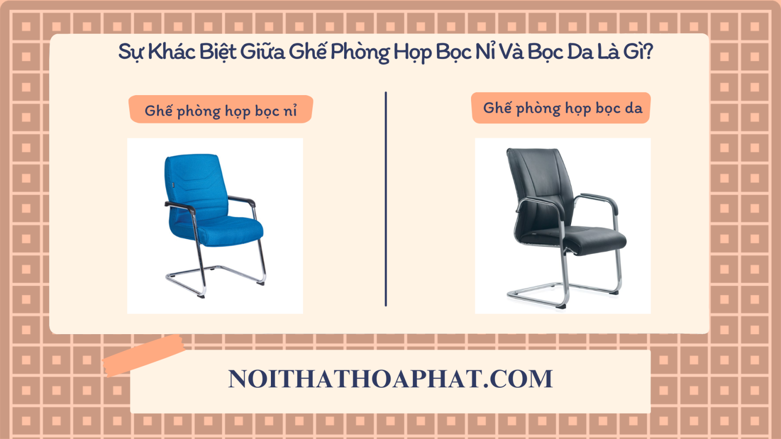 Sự khác biệt giữa ghế phòng họp bọc nỉ và bọc da là gì?