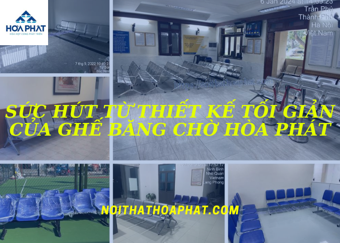 Sức hút từ thiết kế tối giản của ghế băng chờ Hòa Phát