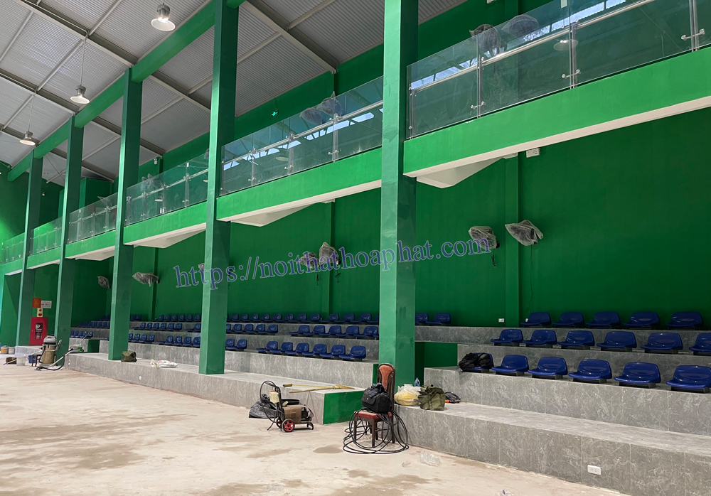 Lắp đặt Ghế khán đài nhà thi đấu SC03K cho Nhà thể thao Uông Bí