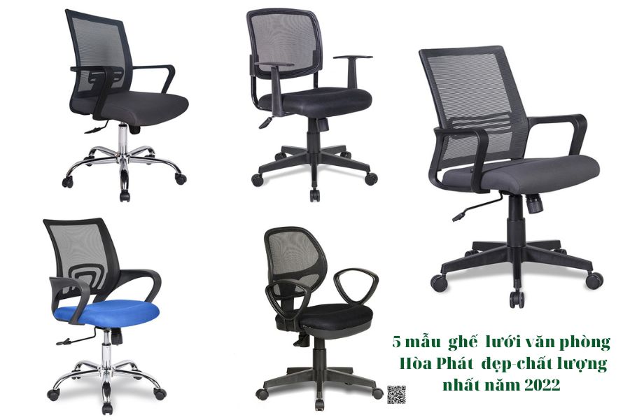 Top 5 ghế lưới văn phòng Hòa Phát đẹp-chất lượng nhất năm 2022