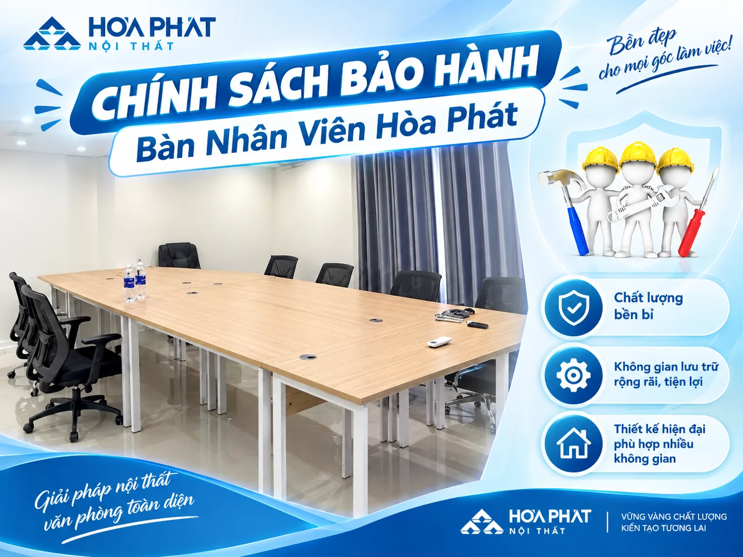 bàn nhân viên được bảo hành bao lâu