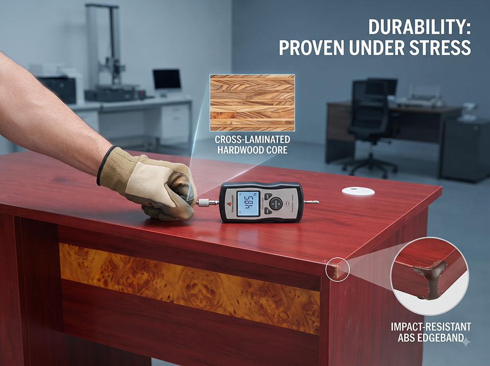 bàn làm việc laminate hòa phát