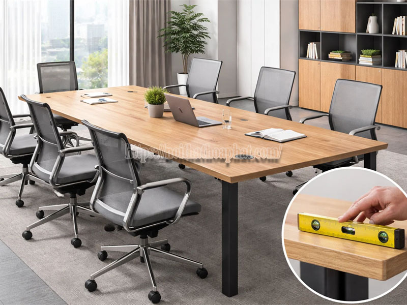 Cách Giữ Bàn Họp Không Bị Cong Vênh