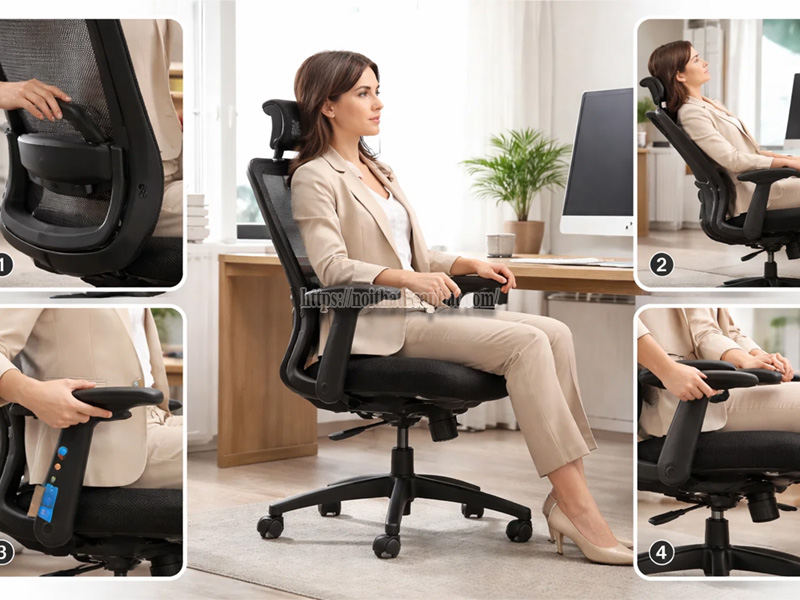 Cách sử dụng ghế lưới văn phòng