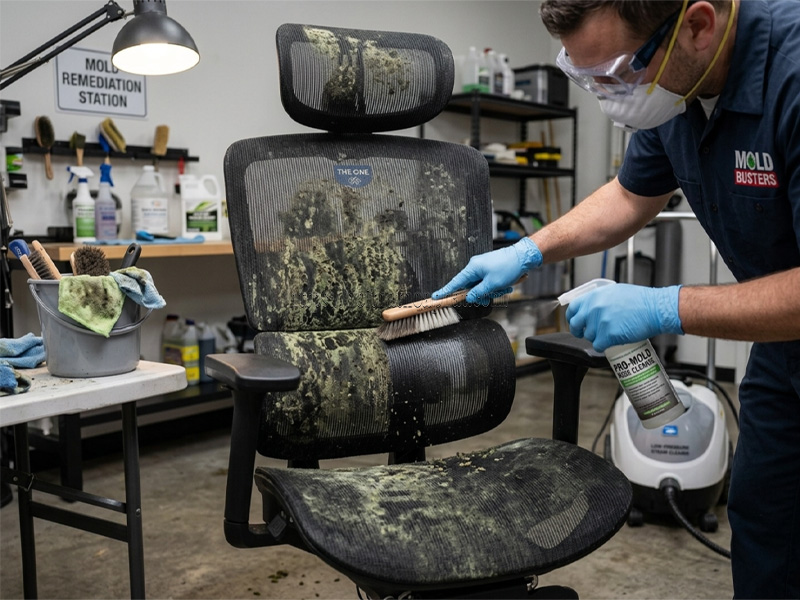 vệ sinh ghế bằng baking soda