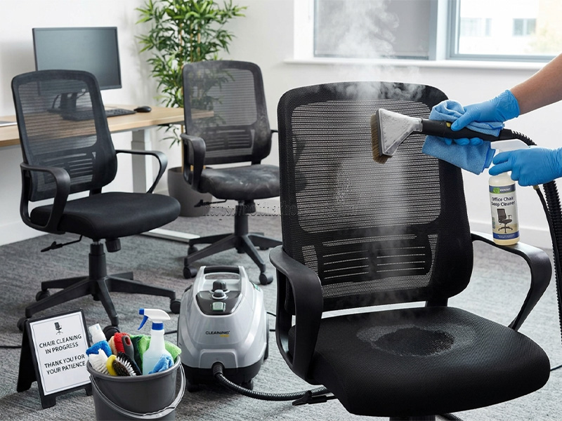 cách vệ sinh ghế xoay lưới