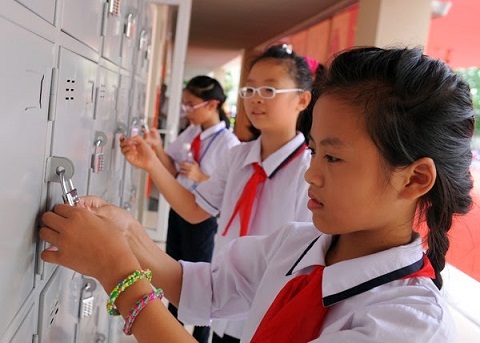 Công dụng của tủ locker 18 ngăn trong trường học
