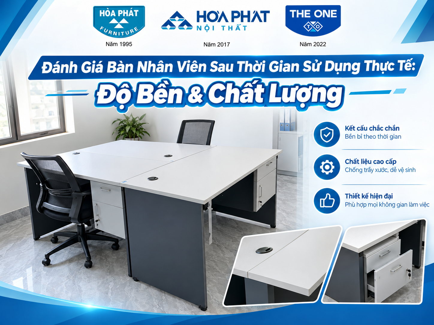 đánh giá bàn nhân viên sau thời gian sử dụng