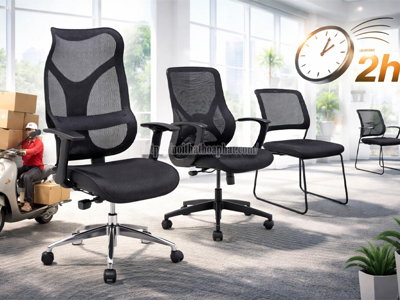 Ghế lưới giao ngay 2h