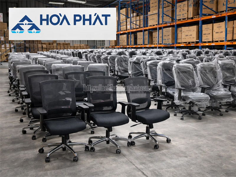 tổng kho ghế lưới Hòa Phát