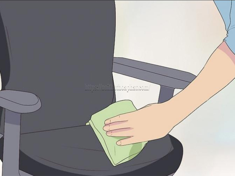 vệ sinh ghế lưới Hòa Phát