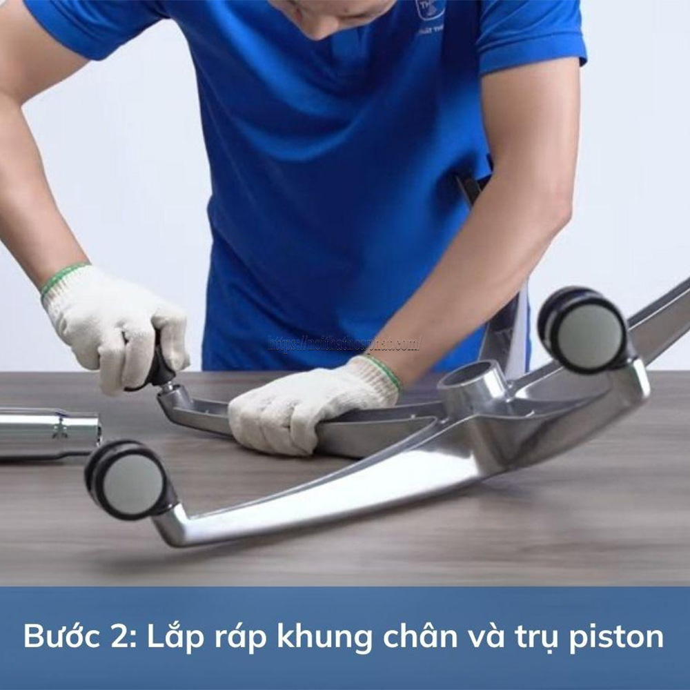 cách lắp ghế lưới văn phòng