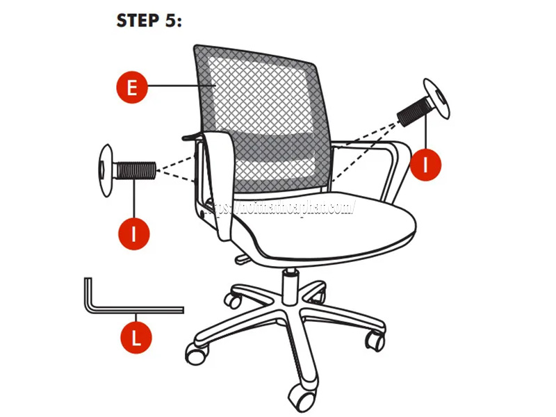 tự lắp ghế xoay tại nhà