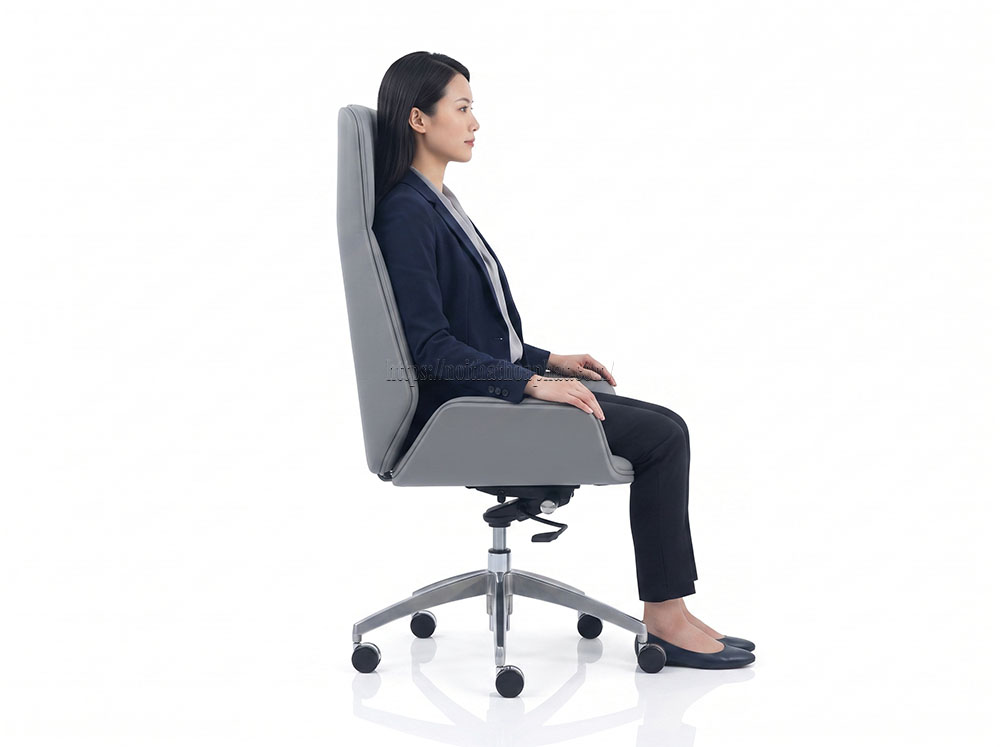 cách chỉnh ghế văn phòng chống đau lưng