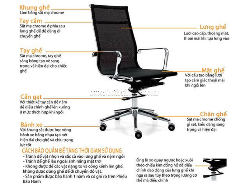 thay ben ghế xoay bao nhiêu tiền