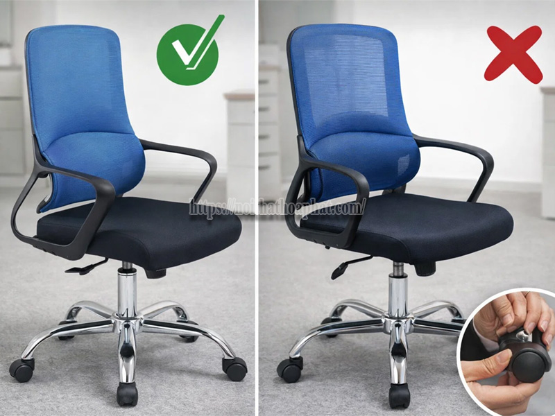 phân biệt ghế xoay Hòa Phát thật giả