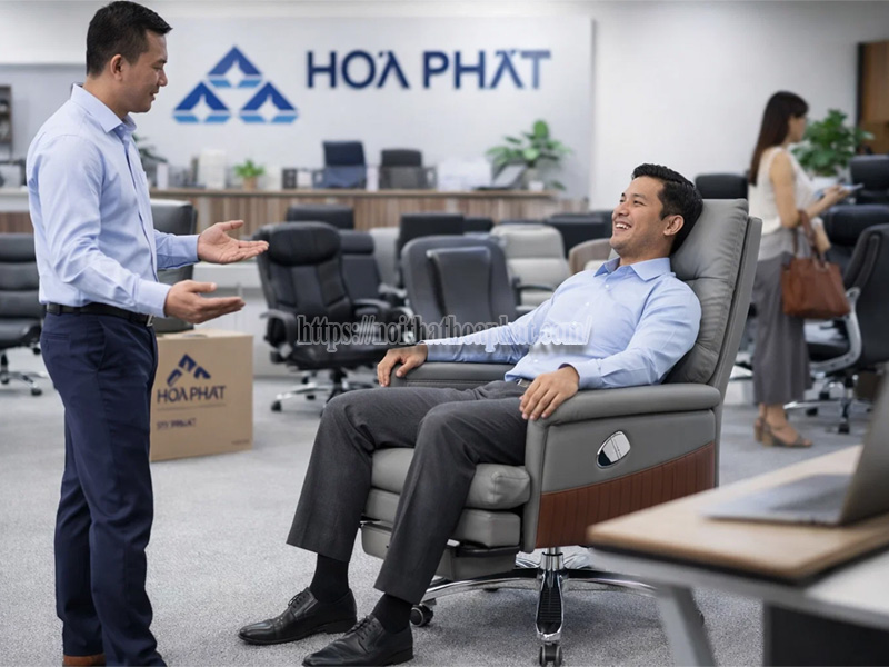 mua ghế xoay Hòa Phát